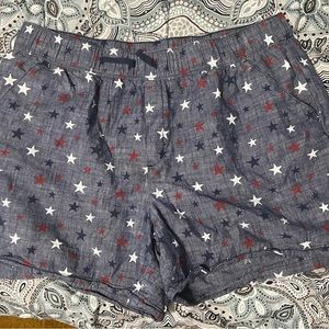 bcg shorts w/ red, white, and blue stars